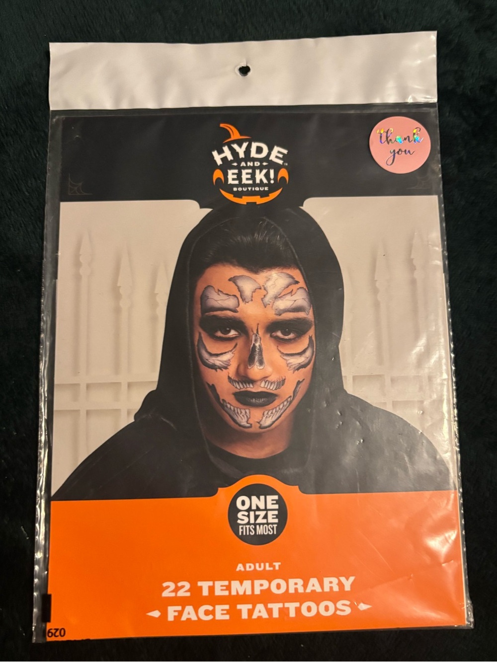 Hyde and Eek! 22 Temporary Face Tattoos Grate for Halloween costumes cosplay - Picture 3 of 3
